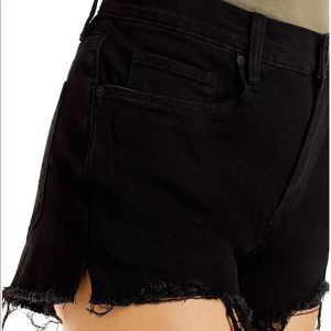 BLANKNYC Raw-Edge Denim Shorts in Night Mania